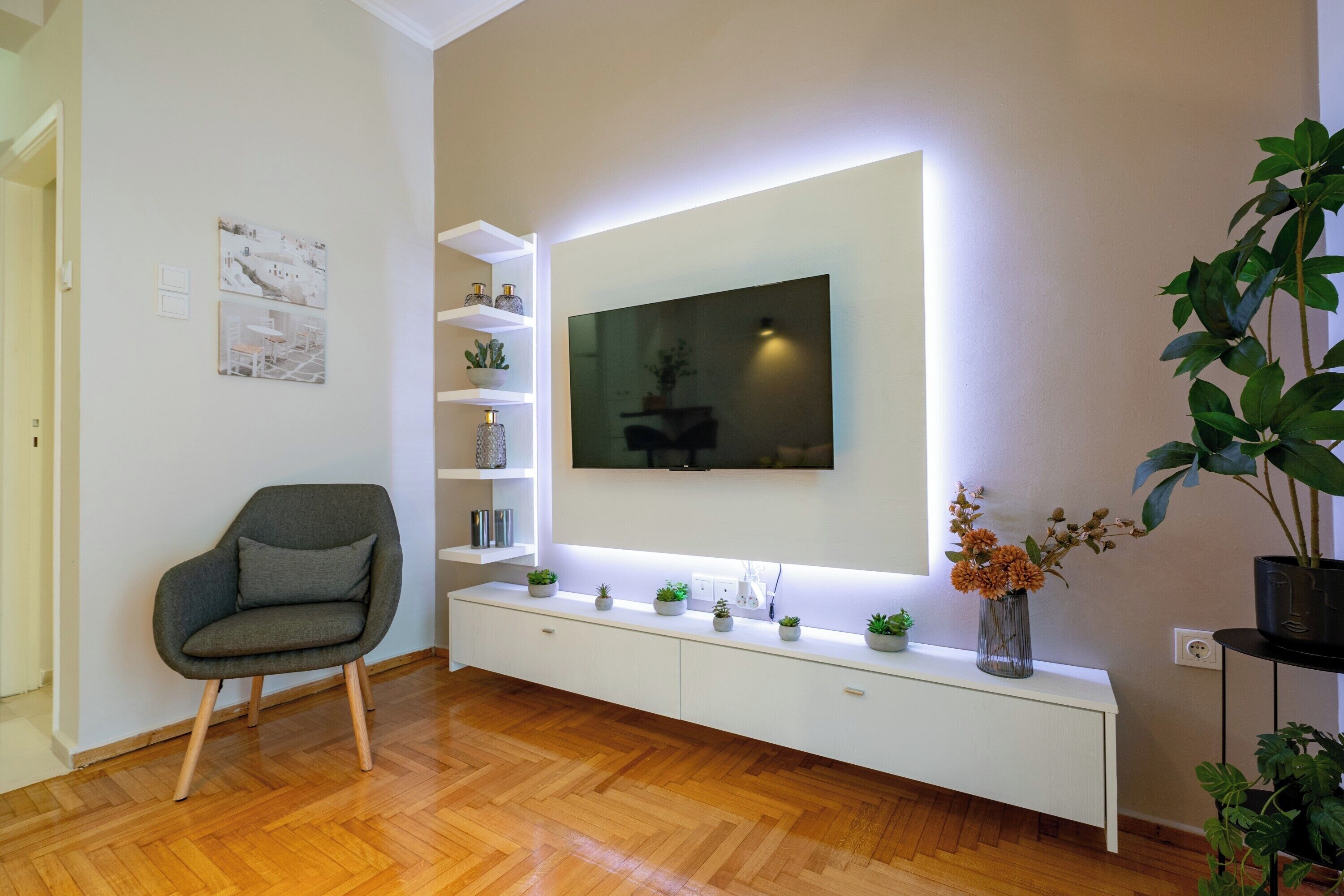 Bright interior of the apartment