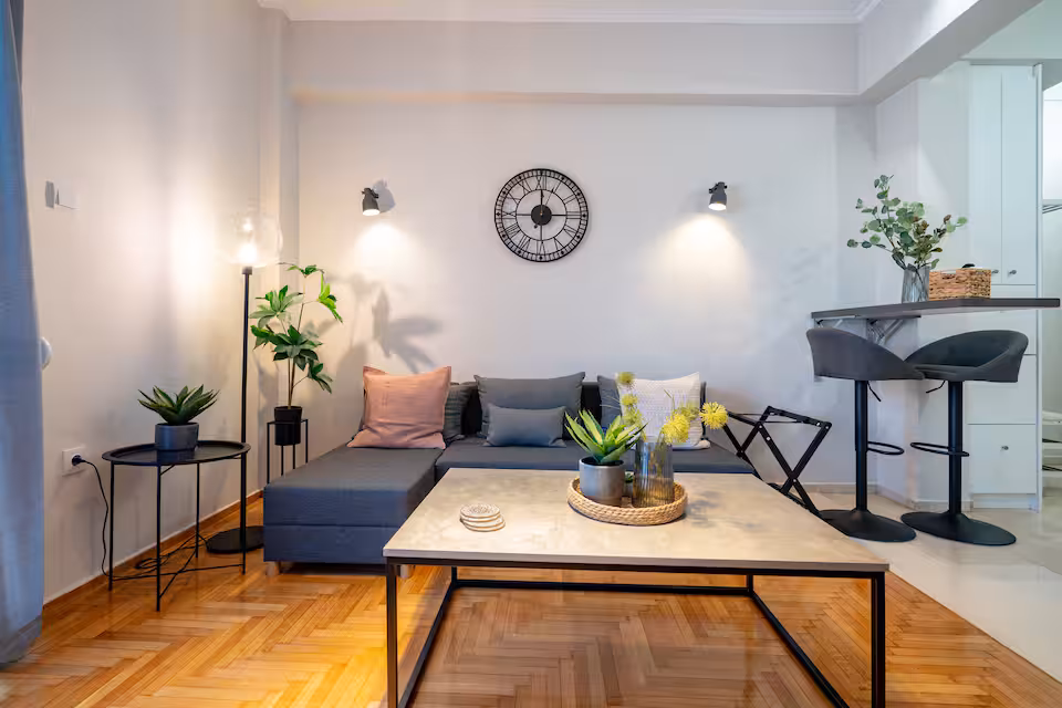 Bright living room with natural light