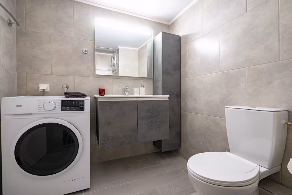 Clean modern bathroom